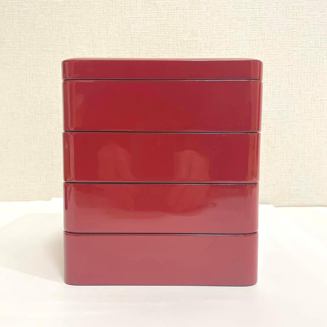 四段重箱 とおかもちセット川連漆器 16.6cm×16.6cm 川連漆器 四段重箱 とおかもちセット川連漆器 16.6cm×16.6cm 川連漆器